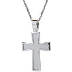 Λευκοχρυσος Σταυρός για Αγόρι 14 Καρατίων