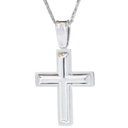 Λευκοχρυσος Σταυρός για Αγόρι 14 Καρατίων