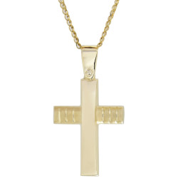 χρυσός Σταυρός για Αγόρι 14 Καρατίων 