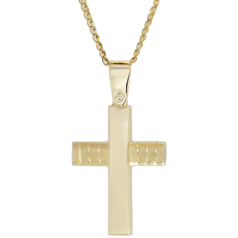 χρυσός Σταυρός για Αγόρι 14 Καρατίων 
