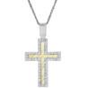 Λευκοχρυσο - Χρυσό Σταυρός για Κοριτσι 14 Καρατίων 