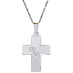 Χρυσός Σταυρός για Κοριτσι 14 Καρατίων