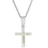 Λευκοχρυσος -Χρυσός Σταυρός για Κοριτσι 14 Καρατίων 
