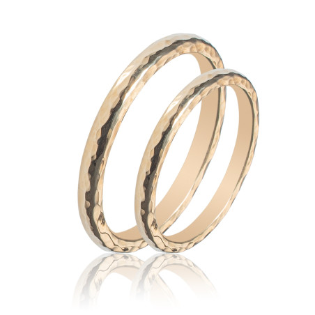 Maschio Femmina χρυσες Βερες Γαμου 14 Καρατίων μεμονωμένο τεμάχιο