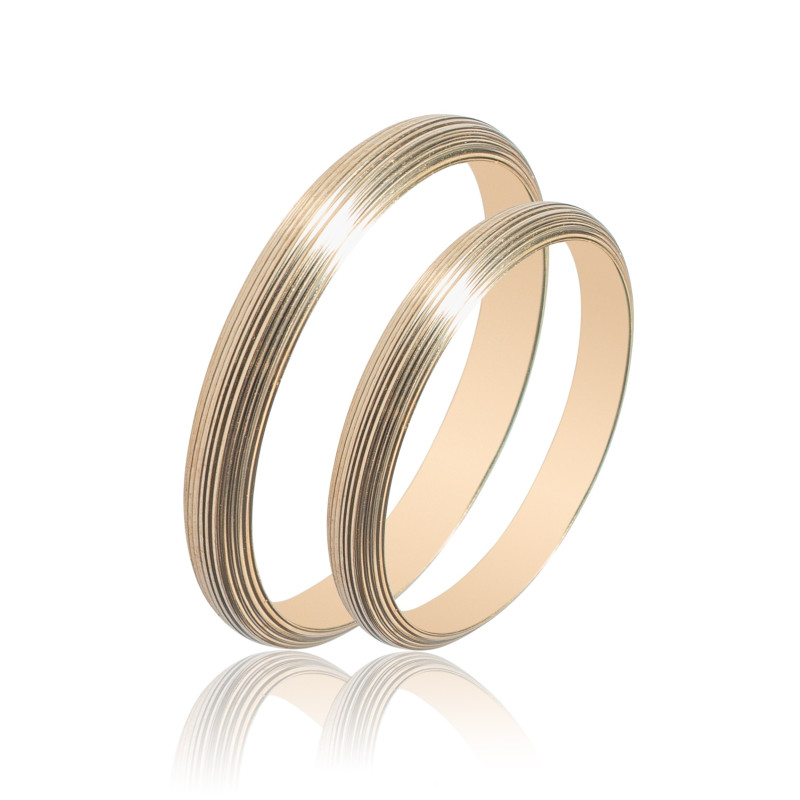 Maschio Femmina χρυσες Βερες Γαμου 14 Καρατίων μεμονωμένο τεμάχιο