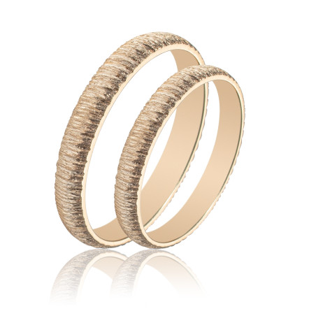 Maschio Femmina χρυσες Βερες Γαμου 14 Καρατίων μεμονωμένο τεμάχιο