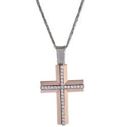 Λευκοχρυσος Σταυρός για Κοριτσι 14 Καρατίων 