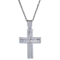 Λευκοχρυσος Σταυρός για Αγόρι 14 Καρατίων
