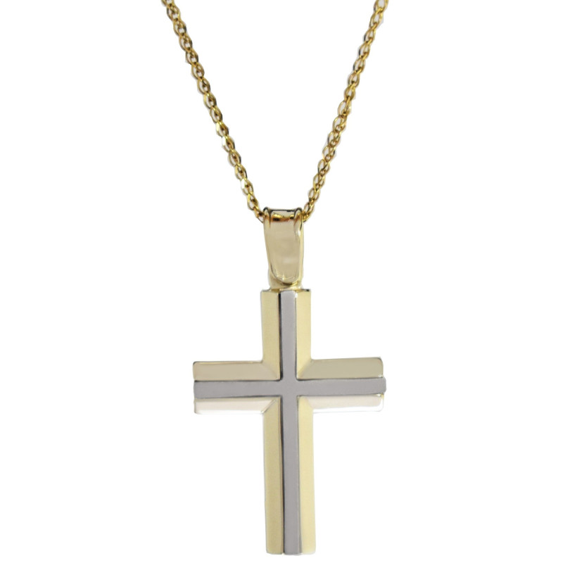 Χρυσός Σταυρός για Αγόρι 14 Καρατίων