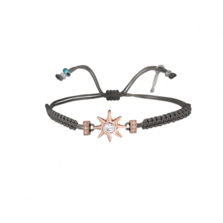 Ασημενιο Γυναικειος Βραχιολι μακραμέ 925