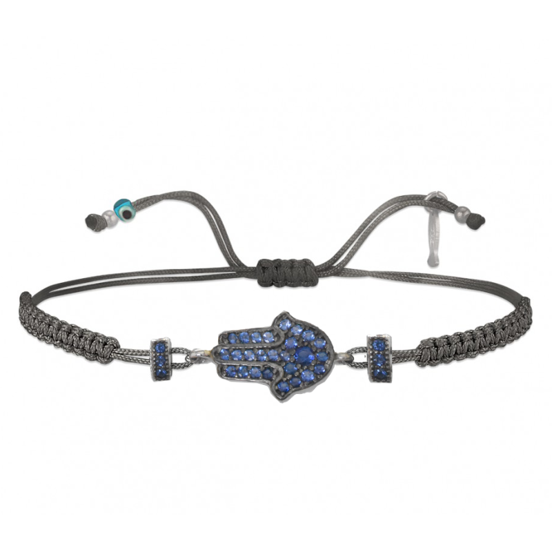 Ασημενιο Γυναικειος Βραχιολι μακραμέ 925