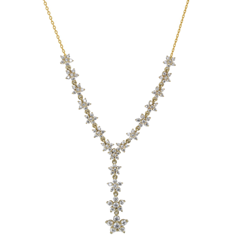 Κολιέ  χρυσό 14 καρατίων με ζιρκον