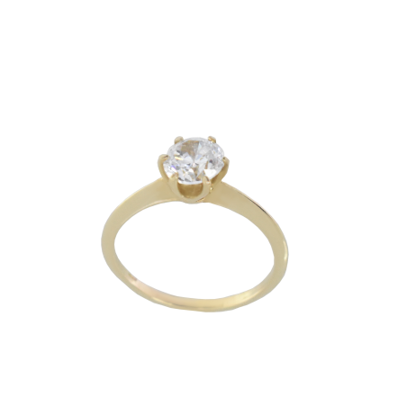 Μονόπετρο 14Κ χρυσο με Ζιρκόν