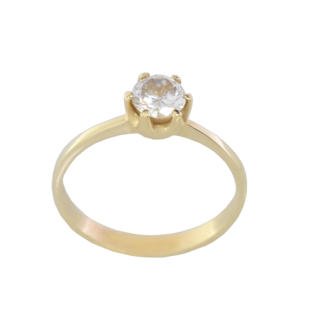Μονόπετρο 14Κ χρυσο με Ζιρκόν 