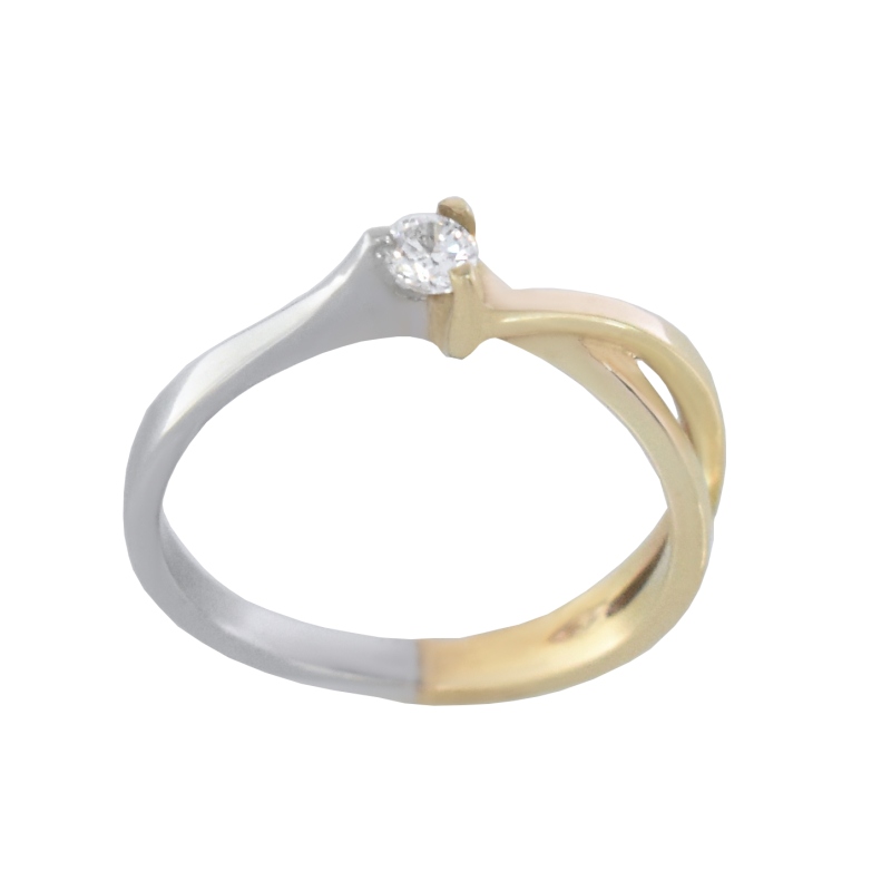Μονόπετρο 14Κ χρυσο με Ζιρκόν 
