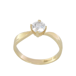 Μονόπετρο 14Κ χρυσο με Ζιρκόν 