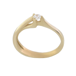 Μονόπετρο 14Κ χρυσο με Ζιρκόν 