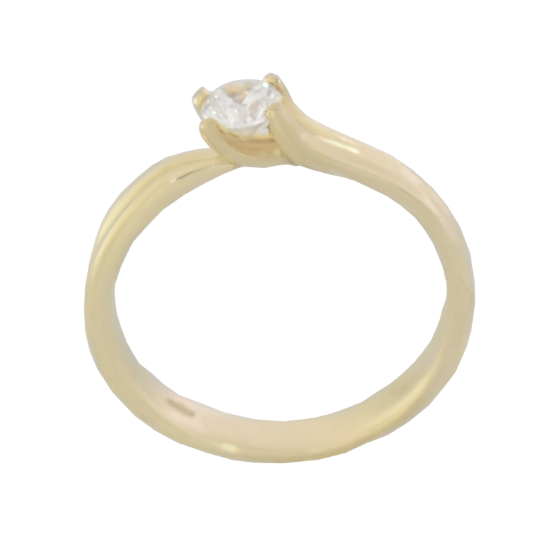 Μονόπετρο 14Κ χρυσο με Ζιρκόν 