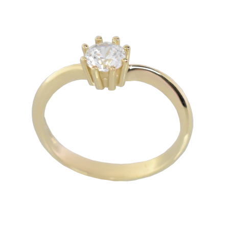 Μονόπετρο 14Κ χρυσο με Ζιρκόν