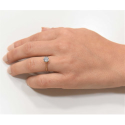 Μονόπετρο από χρυσό 14 καρατίων