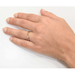 Μονόπετρο από χρυσό 14 καρατίων