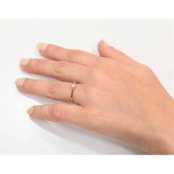 Μονόπετρο από χρυσό 14 καρατίων