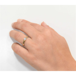 Μονόπετρο από χρυσό 14 καρατίων