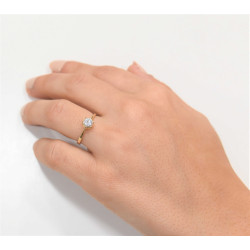 Μονόπετρο από χρυσό 14 καρατίων