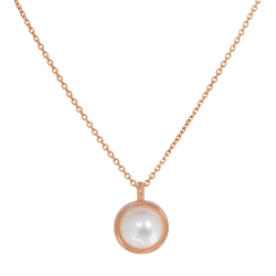 Κολιέ ρόζ χρυσό 14 καρατίων