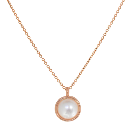 Κολιέ ρόζ χρυσό 14 καρατίων