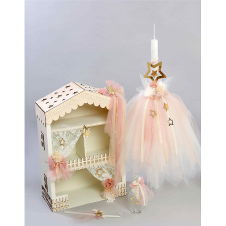 ΠΑΚΕΤΟ ΒΑΠΤΙΣΗΣ ΓΙΑ ΚΟΡΙΤΣΑΚΙ ΑΣΤΕΡΙ ΣΠΙΤΑΚΙ ΜΕ ΡΟΥΧΟ Carousel ΠΚ-308