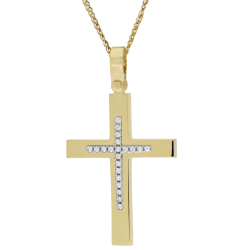 Χρυσός γυναικείος σταυρός 14 Καρατίων