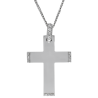 Λευκόχρυσος γυναικείος σταυρός 14 Καρατίων