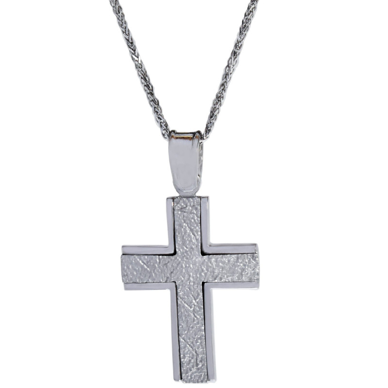 Λευκοχρυσος Σταυρός για Αγόρι 14 Καρατίων