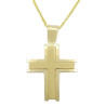 Χρυσός αντρικός σταυρός 14 Καρατίων