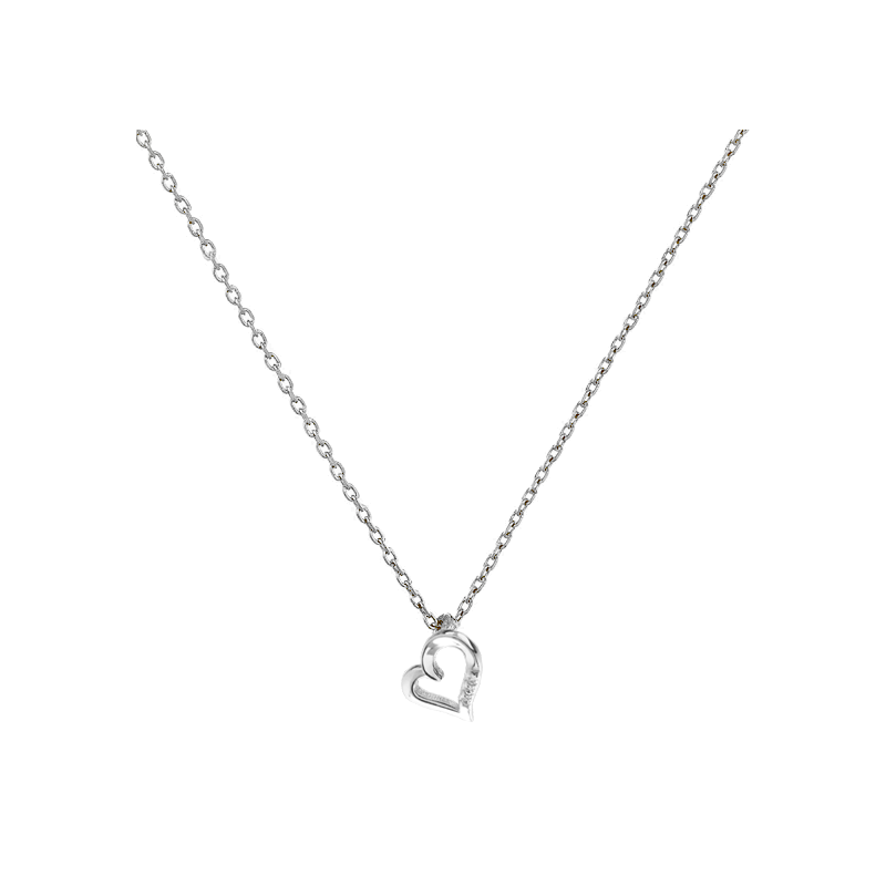 Κολιέ λευκόχρυσο 14 καρατίων