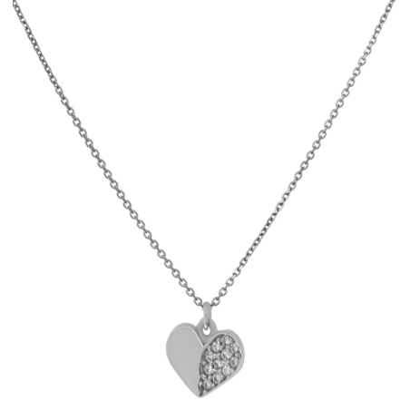 Κολιέ λευκόχρυσο 14 καρατίων