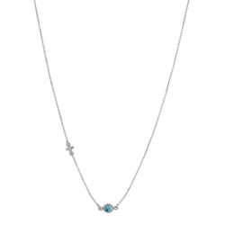 Κολιέ Λευκόxρυσo 14 καρατίων