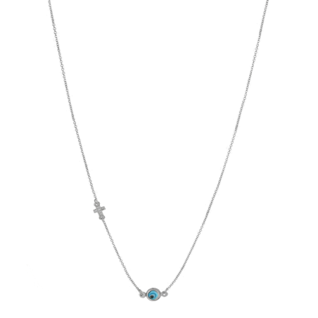 Κολιέ Λευκόxρυσo 14 καρατίων