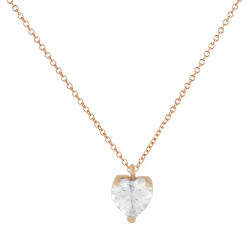 Κολιέ ροζ χρυσό 14 καρατίων