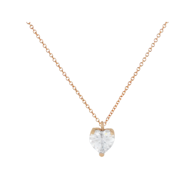 Κολιέ ροζ χρυσό 14 καρατίων