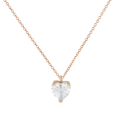 Κολιέ ροζ χρυσό 14 καρατίων