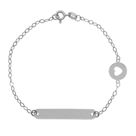 Ταυτότητα απο Λευκόχρυσο 9 καρατίων