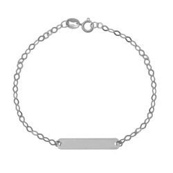 Ταυτότητα απο Λευκόχρυσο 9 καρατίων