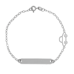 Ταυτότητα απο Λευκόχρυσο 9 καρατίων