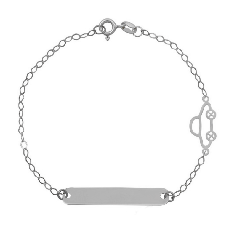 Ταυτότητα απο Λευκόχρυσο 9 καρατίων