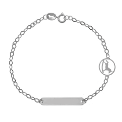 Ταυτότητα απο Λευκόχρυσο 9 καρατίων