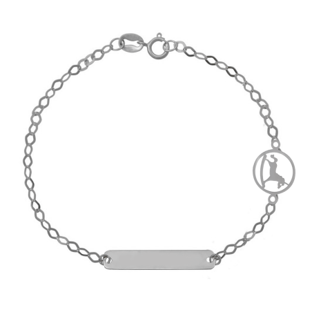 Ταυτότητα απο Λευκόχρυσο 9 καρατίων