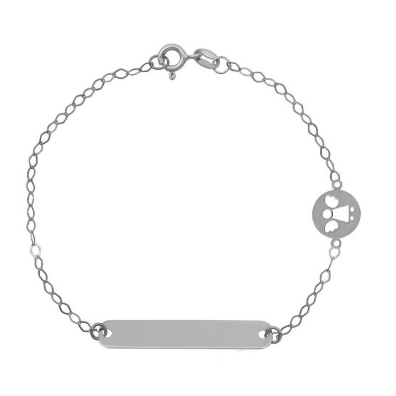 Ταυτότητα απο Λευκόχρυσο 9 καρατίων