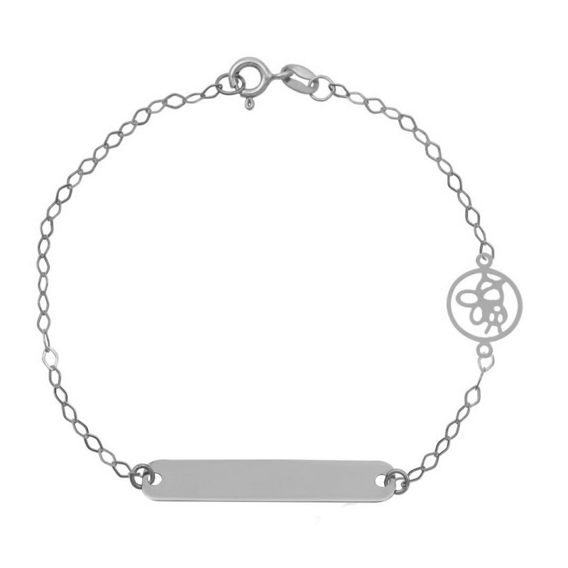 Ταυτότητα απο Λευκόχρυσο 9 καρατίων